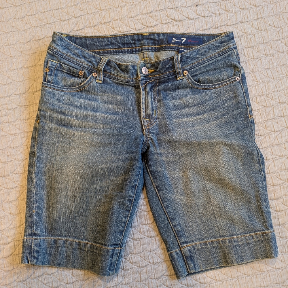Seven Brand Bermuda Jean Shorts
